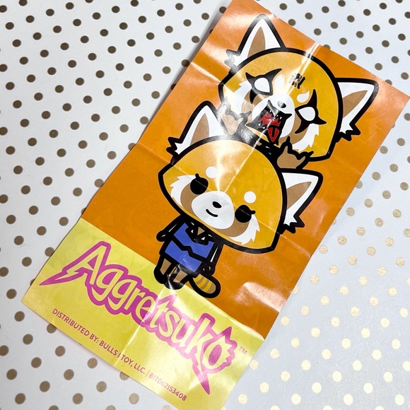 Kawaii Fenneko Beanie Keychain Sanrio Aggretsuko Keychain Blind Bag Purse Charm - Picture 5 of 6